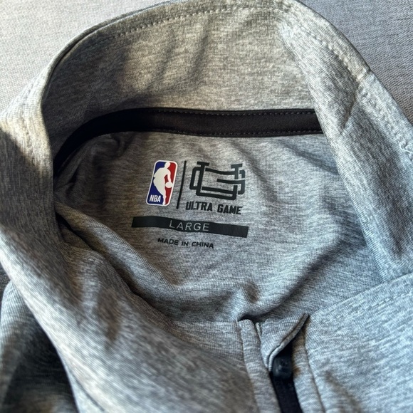 Ultra Game NBA Milwaukee Bucks Super Soft Quarter Zip Long Sleeve T-Shirt - Picture 5 of 7